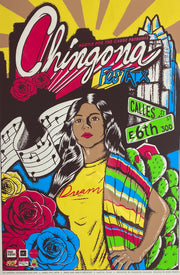 Limited Edition Chingona Fest Texas Poster 2018 - Mas Chingona 
